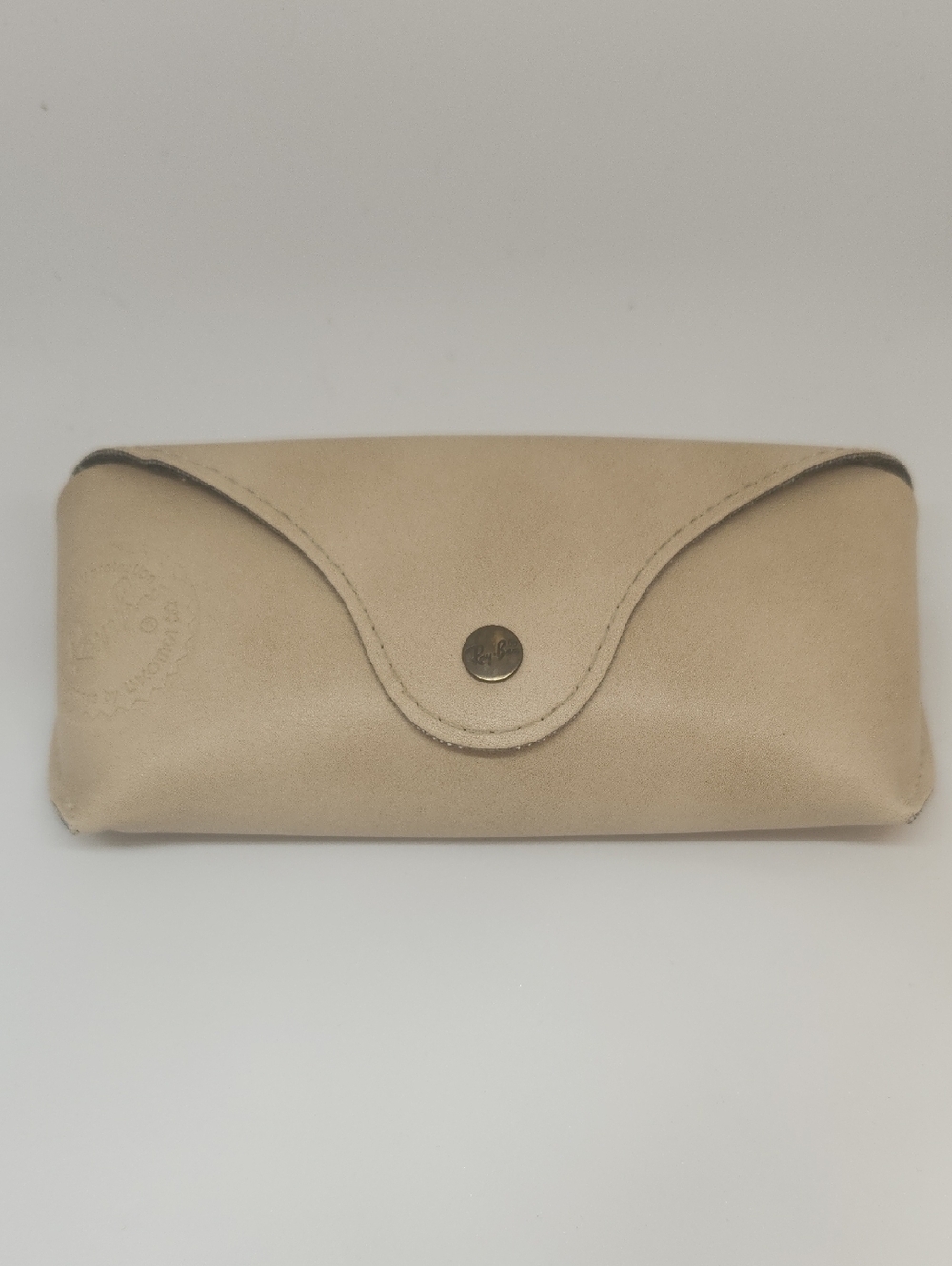 Ray-Ban Leather Sunglasses Case - Beige